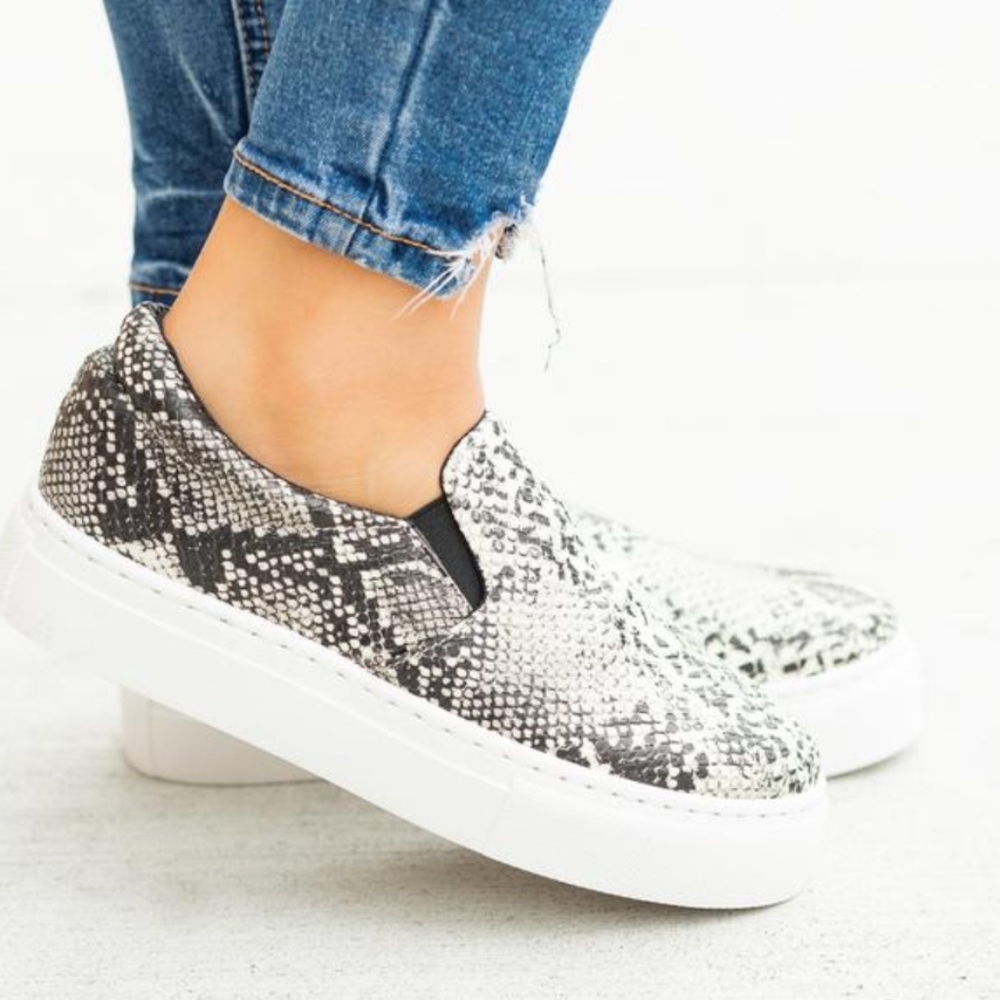 Snake Print Sneakers - Picture 2 of 4
